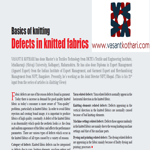 21DefectsinKnittedFabrics